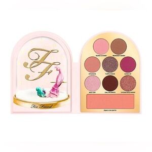 NWT Too Faced Let It Snow Globe Peacock Face Palette Holiday Limited Edition